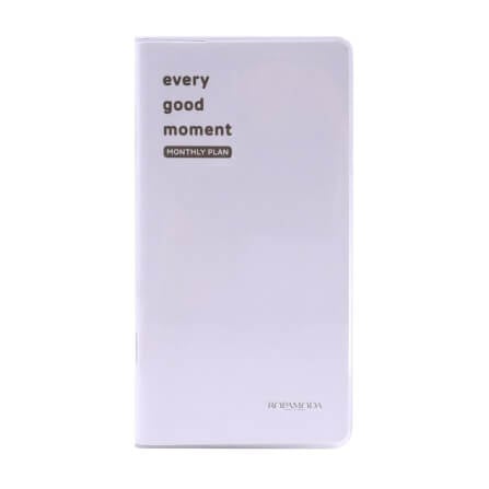 สมุดโน๊ต Ropamoda mini PVC Monthy planner สีเทา_0